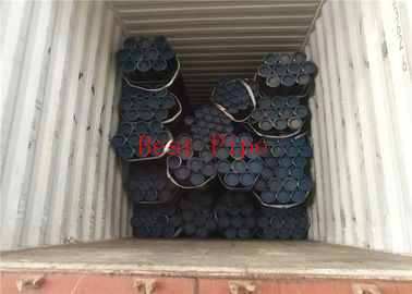 Solid Material Alloy Steel Seamless Pipes TEVI SUDATE DIN INOX Black Painting Coated